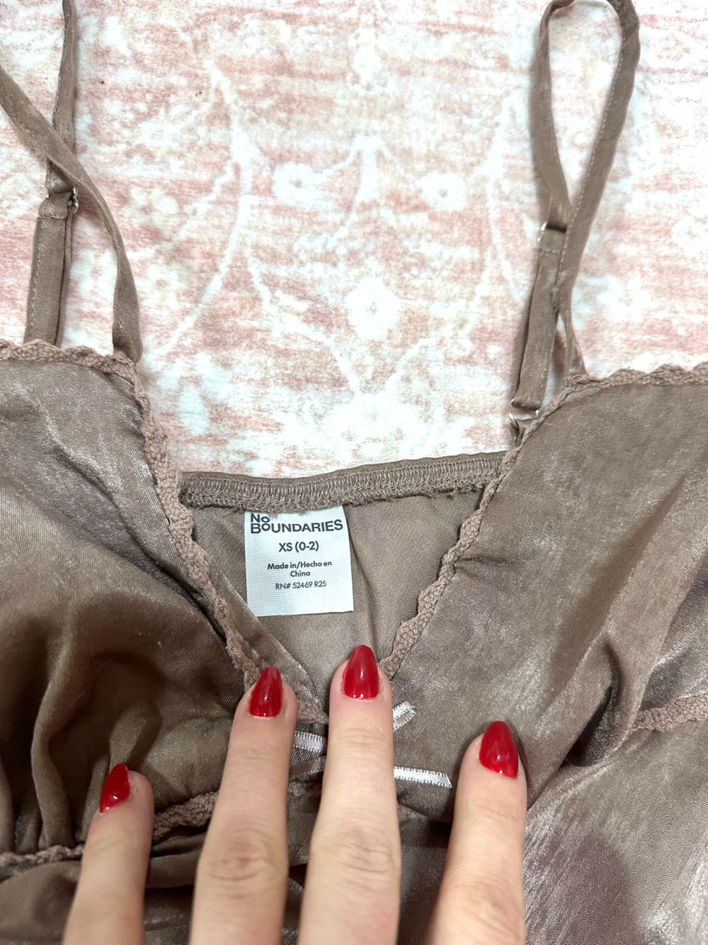 NWOT 🤎 Satin Champagne Slip Camisole Top - Picture 4 of 8
